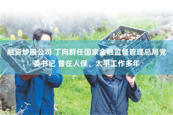 融资炒股公司 丁向群任国家金融监督管理总局党委书记 曾在人保、太平工作多年